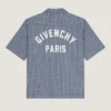 Camicia a quadri in cotone con ricamo Givenchy Paris Camicia a quadri in cotone con ricamo Givenchy Paris