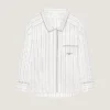 Camicia a righe in cotone e seta Camicia a righe in cotone e seta