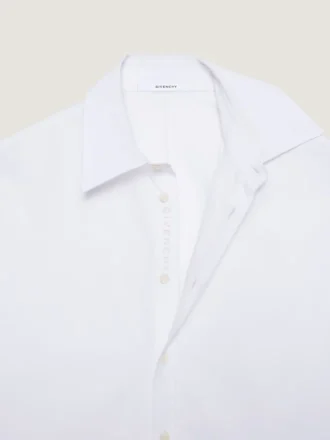 Camicia Cocoon con cuciture couture in cotone