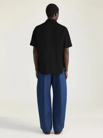 Camicia con cuciture couture in cotone con toppa Givenchy Paris