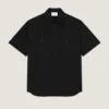 Camicia con cuciture couture in cotone con toppa Givenchy Paris Camicia con cuciture couture in cotone con toppa Givenchy Paris
