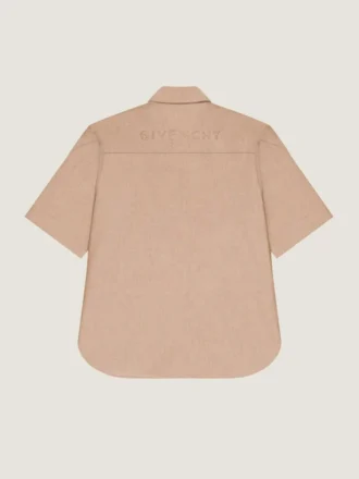 Camicia con zip e cuciture couture