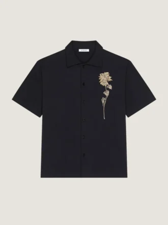 Camicia decorata in maglia di cotone