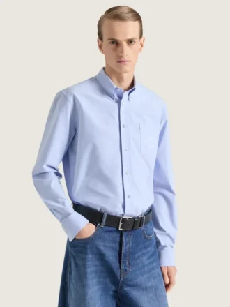 Camicia in cotone Oxford con ricamo Givenchy Paris Camicia in cotone Oxford con ricamo Givenchy Paris