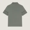 Camicia in maglia di cotone con dettagli in rete Camicia in maglia di cotone con dettagli in rete