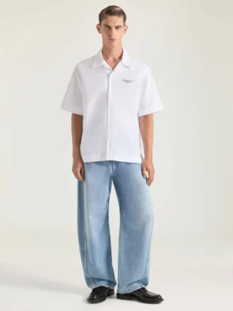 Camicia in popeline con stampa Givenchy