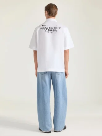 Camicia in popeline con stampa Givenchy