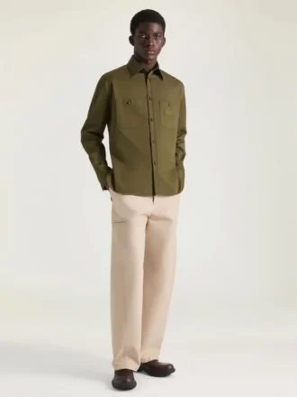 Camicia oversize con cuciture couture in cotone e toppa Givenchy Paris Camicia oversize con cuciture couture in cotone e toppa Givenchy Paris