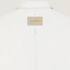 Camicia oversize con cuciture couture in denim bianco Camicia oversize con cuciture couture in denim bianco