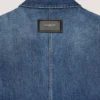 Camicia oversize con cuciture couture in denim blu scuro Camicia oversize con cuciture couture in denim blu scuro