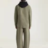 Camicia oversize con cuciture couture in denim sovratinto