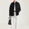 Camicia oversize con cuciture couture in flanella Camicia oversize con cuciture couture in flanella
