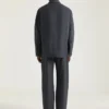 Pantaloni con cuciture couture in flanella