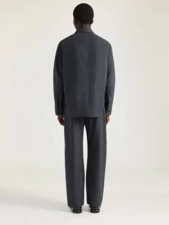Camicia oversize con cuciture couture in flanella Camicia oversize con cuciture couture in flanella