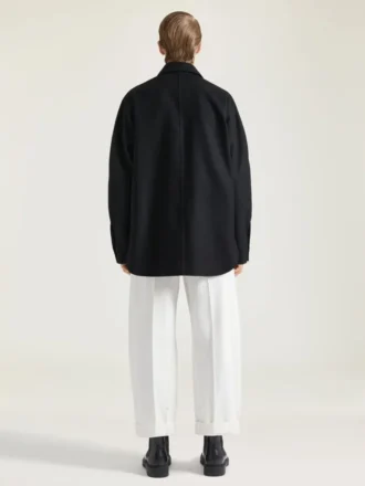 Camicia oversize con cuciture couture in flanella Camicia oversize con cuciture couture in flanella