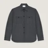 Camicia oversize con cuciture couture in flanella Camicia oversize con cuciture couture in flanella