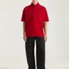 Camicia oversize con cuciture couture in pelle scamosciata Camicia oversize con cuciture couture in pelle scamosciata