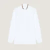 Camicia Slim Fit in popeline con perle ricamate