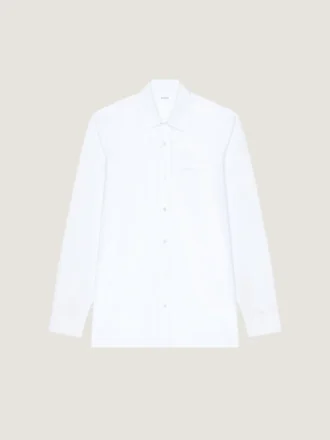 Camicia Slim Fit in popeline con ricamo Givenchy