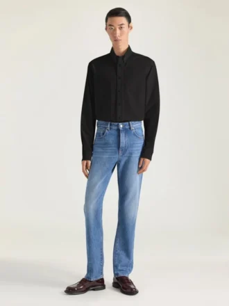 Camicia Slim Fit in popeline con ricamo Givenchy