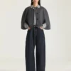 Cappa corta in lana e cashmere Cappa corta in lana e cashmere