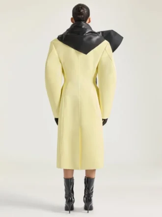 Cappotto aderente Cocoon in pelle