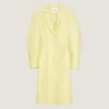 Cappotto aderente Cocoon in pelle