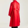 Cappotto con cuciture couture in raso Cappotto con cuciture couture in raso