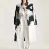 Cappotto corto in cotone con jacquard a ritratto Cappotto corto in cotone con jacquard a ritratto