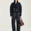 Cappotto corto in lana Cappotto corto in lana