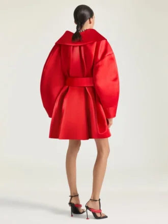 Cappotto corto in raso