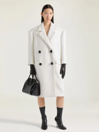 Cappotto doppiopetto in lana
