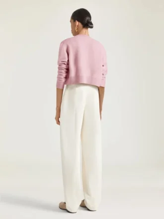Cardigan corto in lana e cashmere