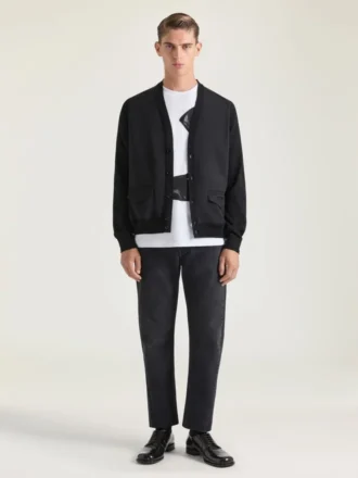 Cardigan in maglia di cotone con jacquard Givenchy Paris