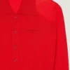 Cardigan polo in maglia effetto seconda pelle