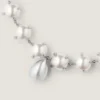 Collana a perle appuntite in metallo e perle Collana a perle appuntite in metallo e perle