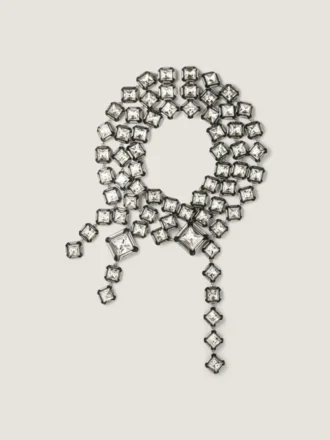 Collana a più fili Deconstructed Crystals con cristalli