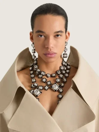 Collana a più fili Deconstructed Crystals con cristalli
