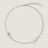 Collana corta Crystal Pearl in metallo, cristalli e perle Collana corta Crystal Pearl in metallo, cristalli e perle