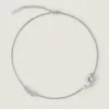 Collana corta Crystal Pearl in metallo, cristalli e perle Collana corta Crystal Pearl in metallo, cristalli e perle