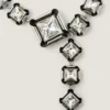 Collana Deconstructed Crystals in metallo e cristalli Collana Deconstructed Crystals in metallo e cristalli