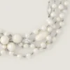 Collana in metallo, perle e cristalli Collana in metallo, perle e cristalli