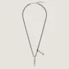 Collana Lucky Charms in pelle e metallo Collana Lucky Charms in pelle e metallo