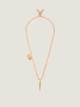 Collana Lucky Charms in seta e metallo