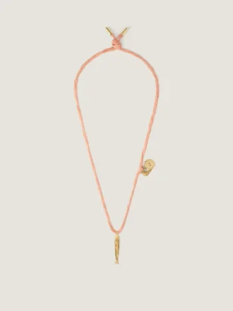 Collana Lucky Charms in seta e metallo