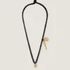 Collana Lucky Charms in seta e metallo Collana Lucky Charms in seta e metallo