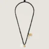 Collana Lucky Charms in seta, metallo e smalto Collana Lucky Charms in seta, metallo e smalto
