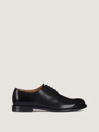 Derby Label in pelle