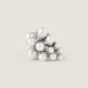 Earcuff Crystal Pearl in metallo e perle Earcuff Crystal Pearl in metallo e perle