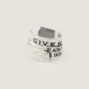 Earcuff Givenchy Tape in metallo e smalto